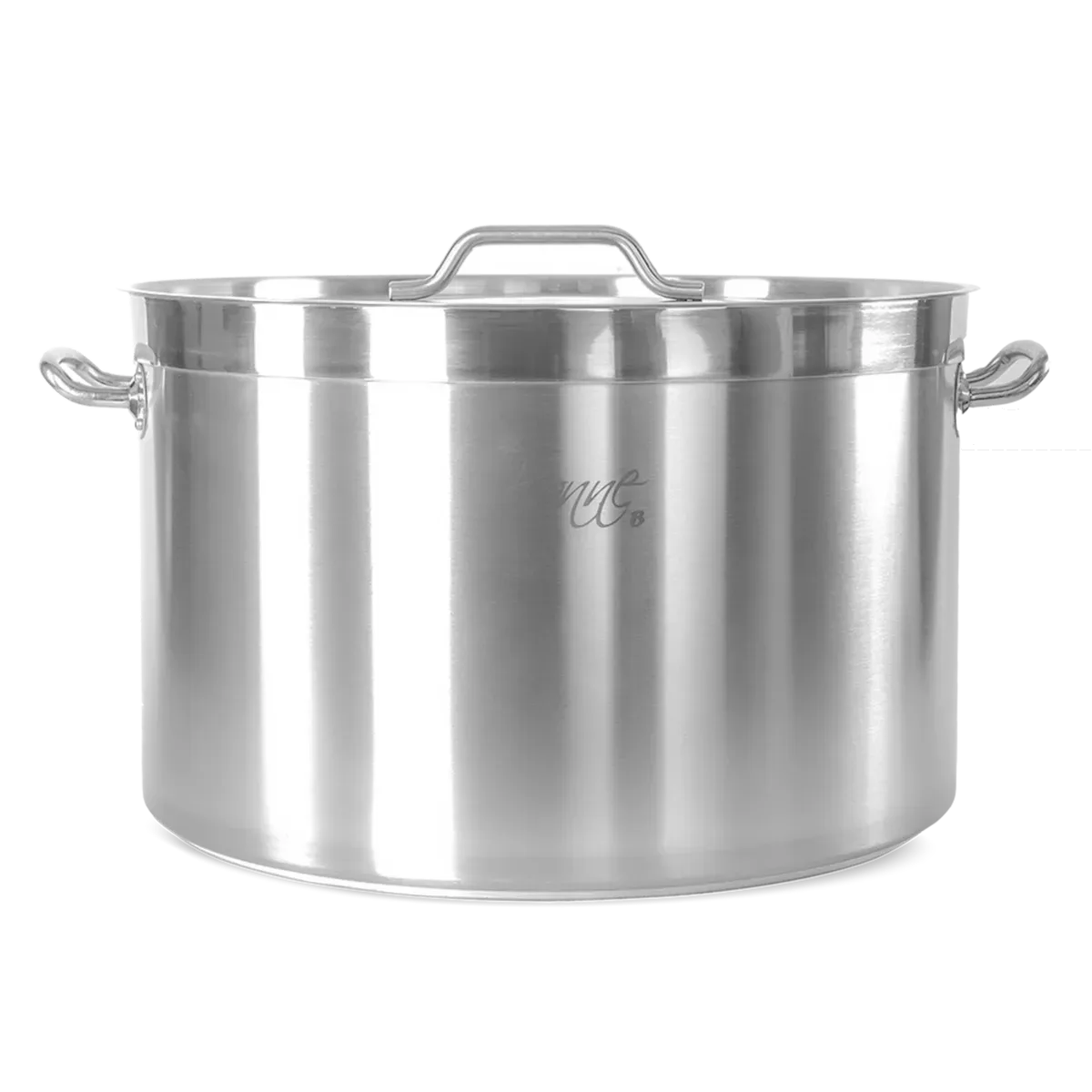 Media olla acero inoxidable 40 LTS con tapa (27 cm x 46 cm), ollas ai, se vende en caja de 1