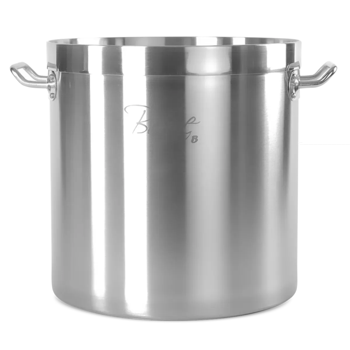 Olla de acero inoxidable 100 litros con tapa (52 cm x 51 cm), ollas ai, se vende en caja de 1