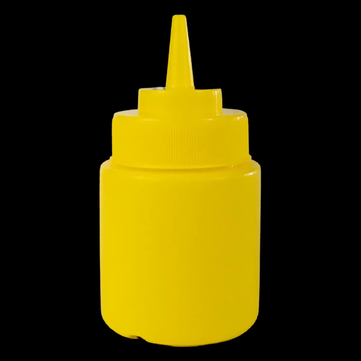 Bote recipiente P aderezo amarillo 8 oz ancho, bote aderezo, se vende en caja de 72