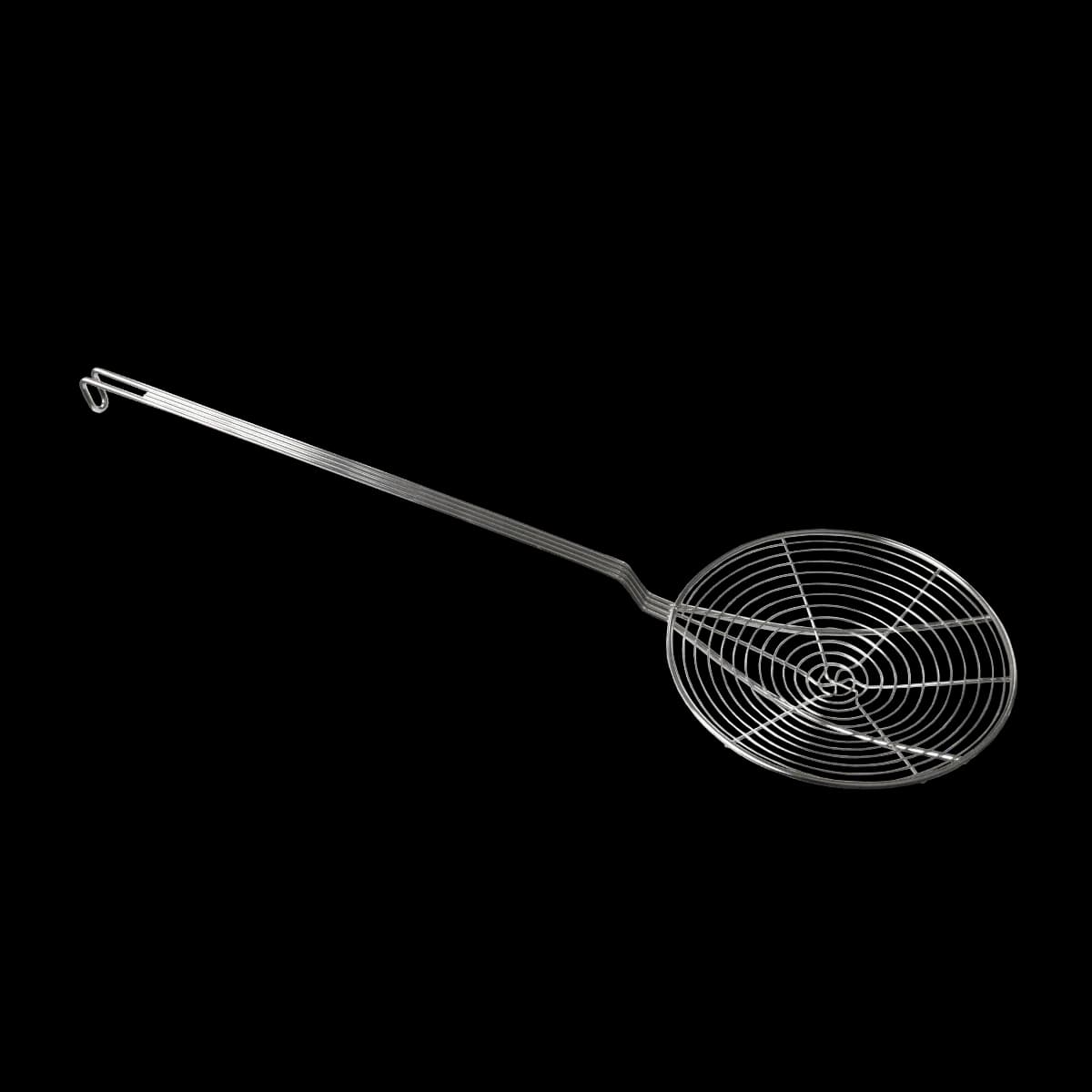 Espumadera redonda espiral día 9" acero niquelado, espumadera, se vende en caja de 12