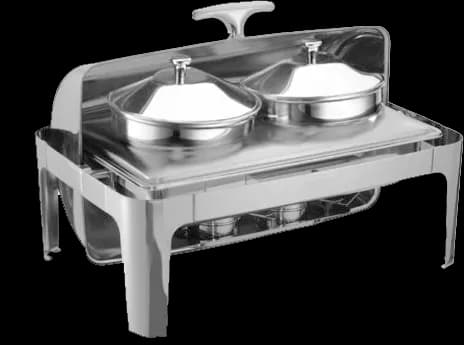 Chafer caldos plateado linea económica, chafers lujo, se vende en caja de 1