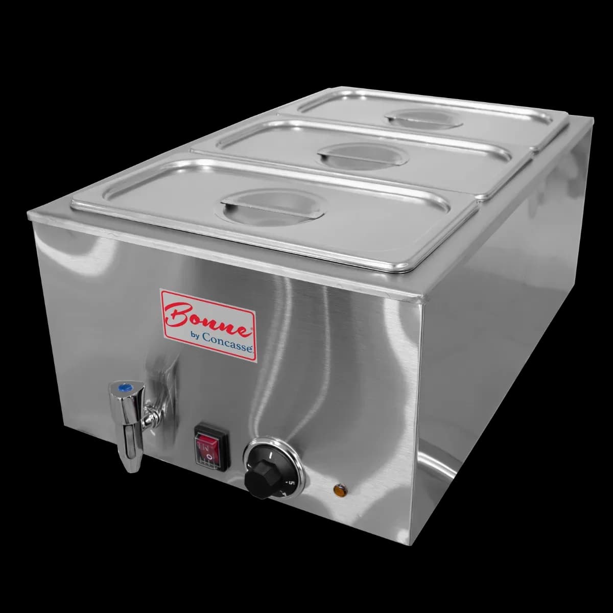 Chafer eléctrico 1200 watts 3 insertos tercios 11OV, chafer electrico, se vende en caja de 1