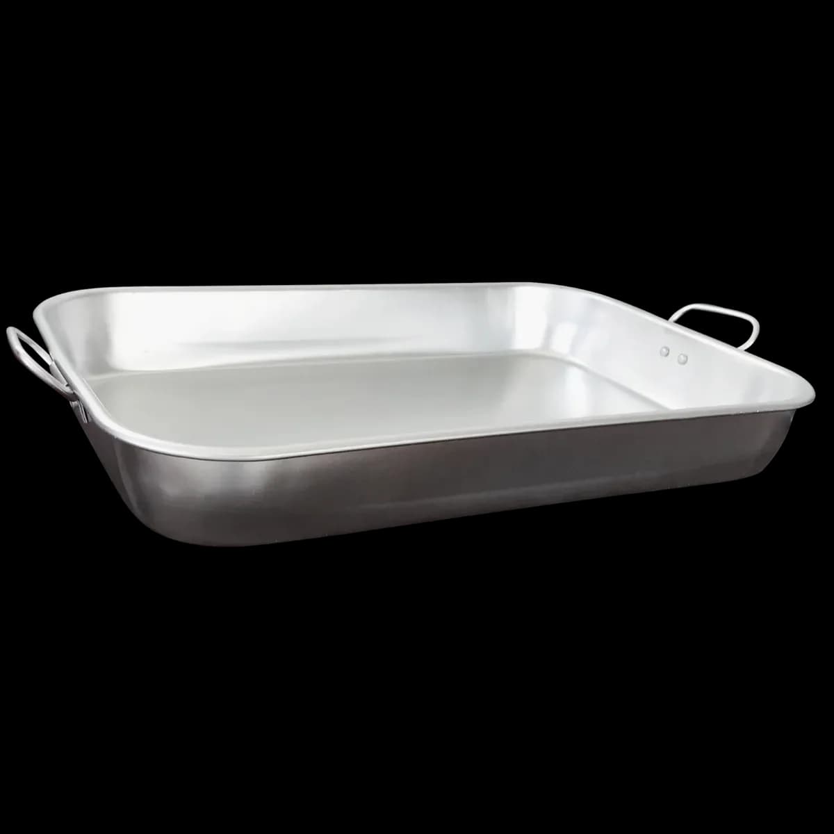 Charola para hornear con orejas 12" X 18" X 2 1/4" al, charola aluminio, se vende en caja de 4