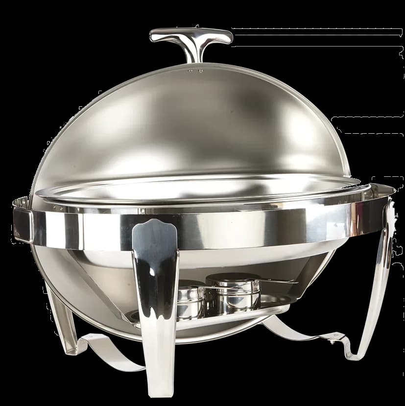 Chafer ovalado plateado, chafers lujo, se vende en caja de 1