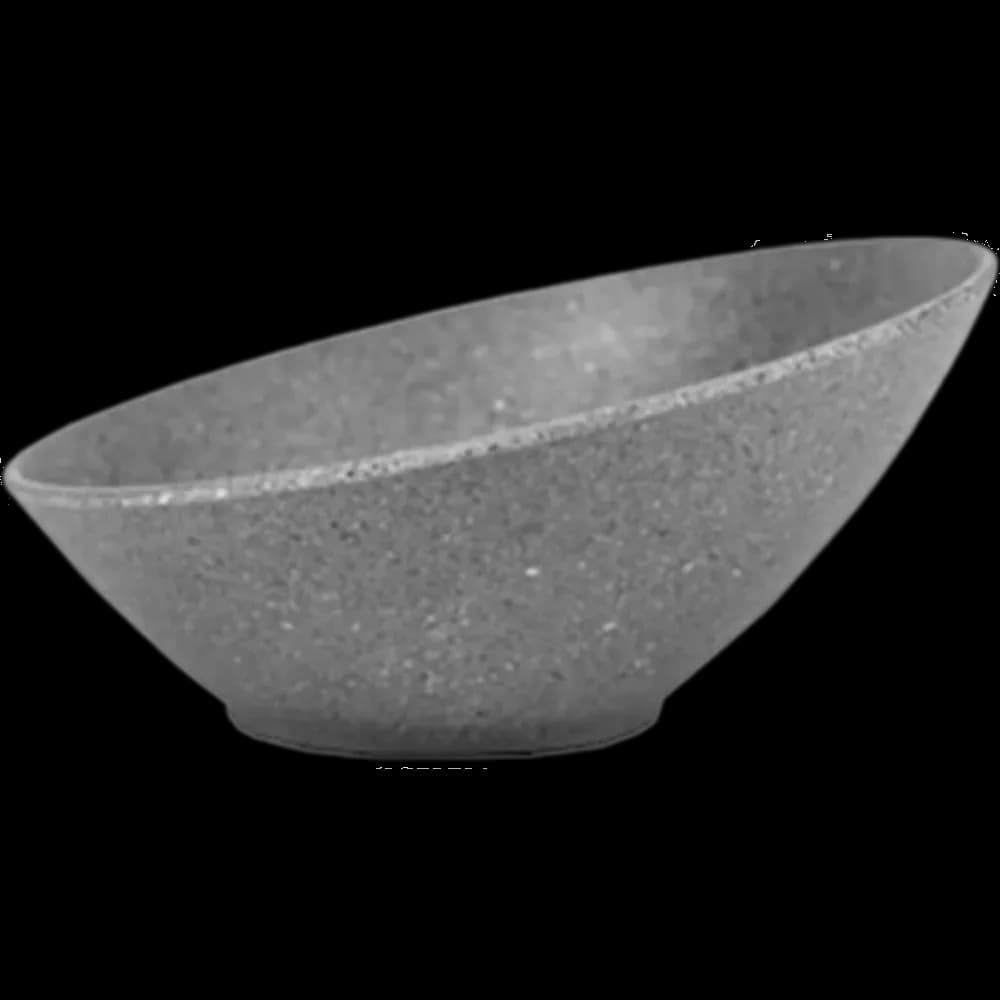 Tazon inclinado 10 CM de melamina gray granite, melamina lujo, se vende en caja de 144