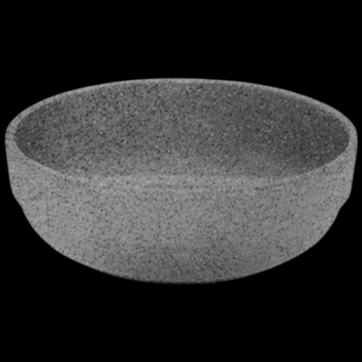 Bowl embrocable 500 ML. melamina gray granite, melamina lujo, se vende en caja de 72