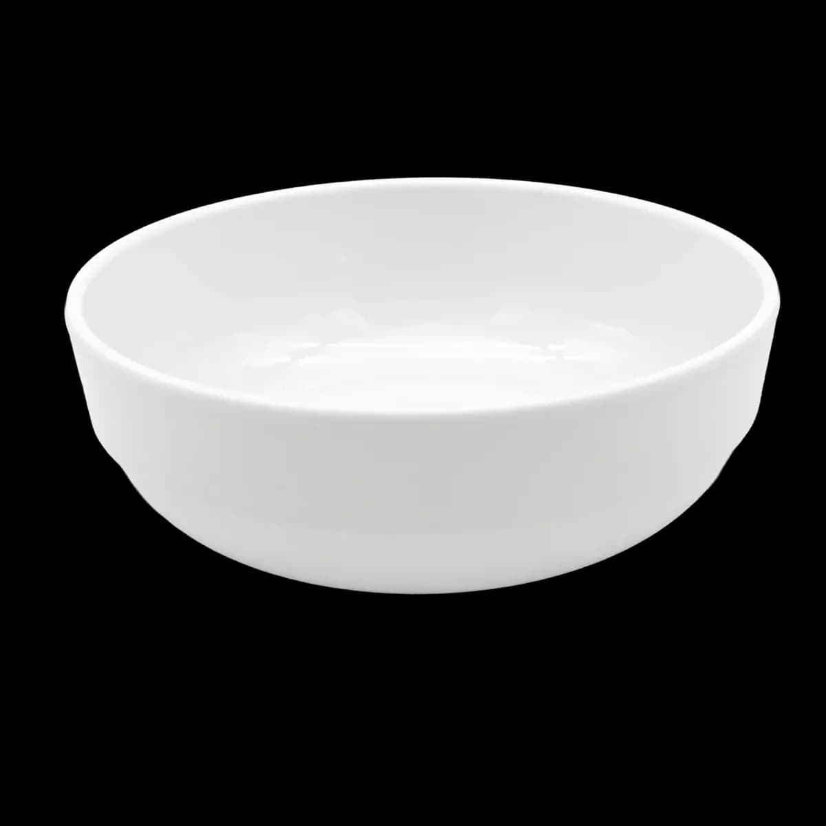 Bowl melamina (15.5*5.3CM) premium blanco, melamina lujo, se vende en caja de 72