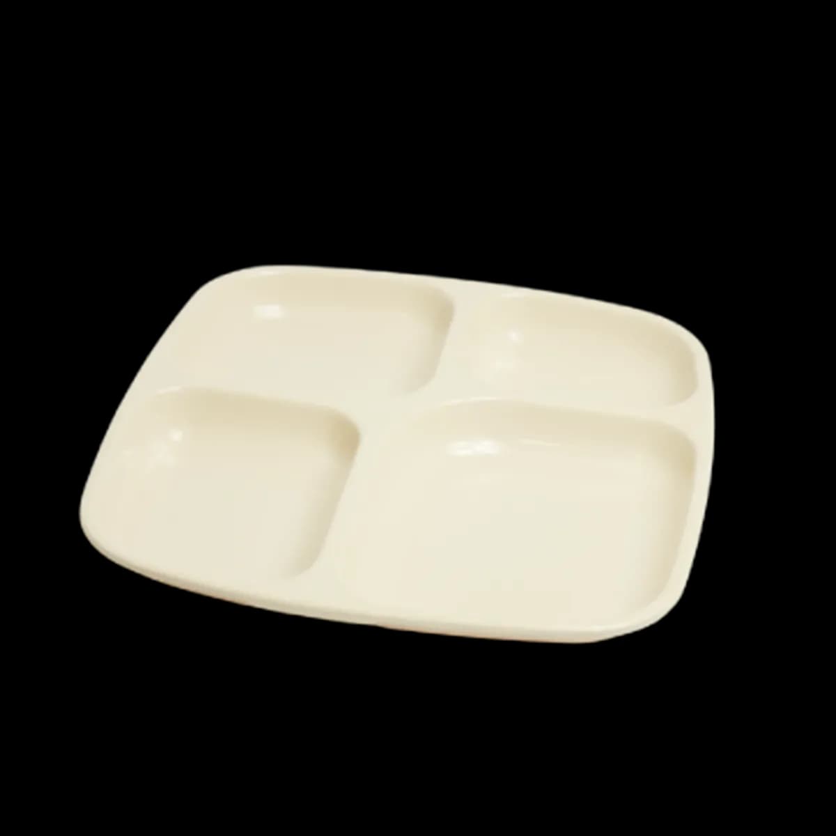 Charola de division melamina (26*24*2CM) 4 divisiones beige, melamina economica, se vende en caja de 48