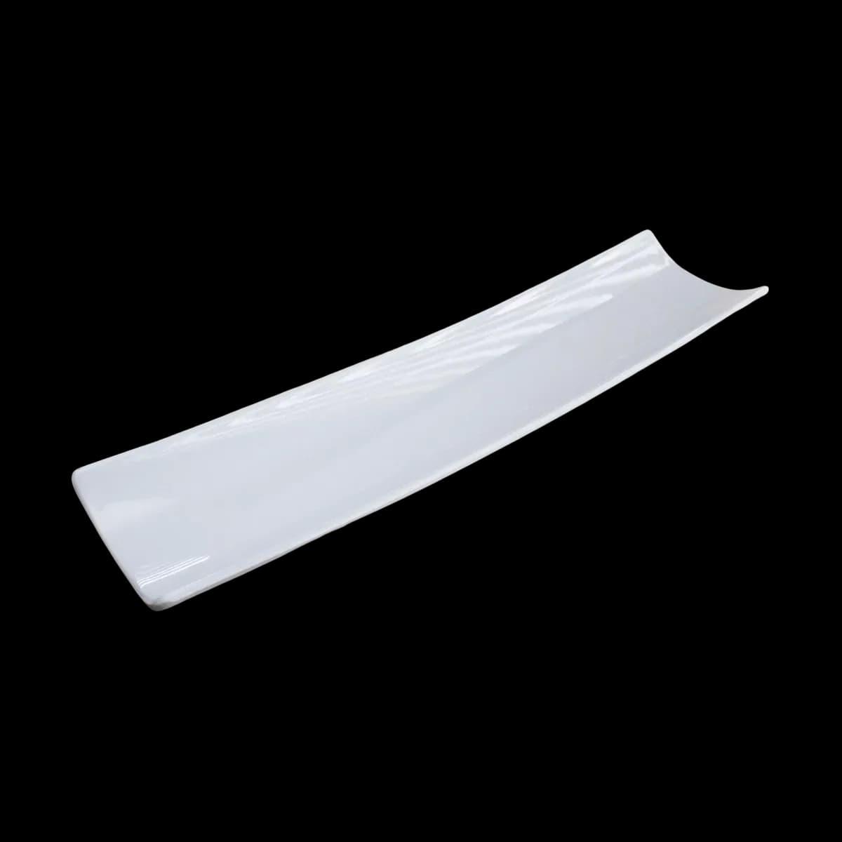 Bandeja canoa 40 CM de melamina blanca, melamina lujo, se vende en caja de 36