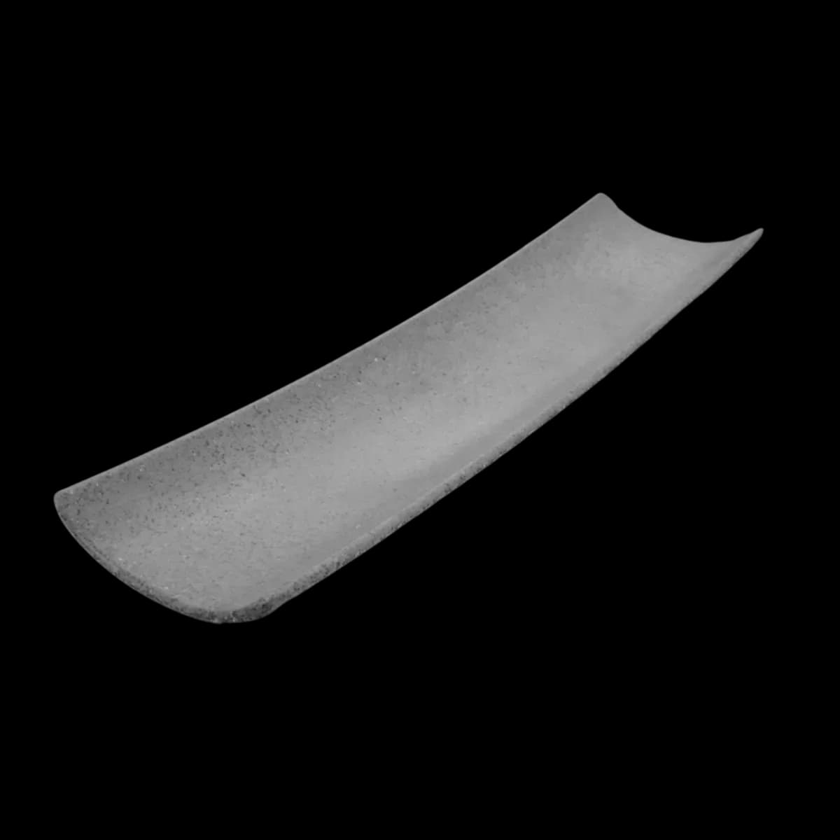 Plato canoa 40 cms melamina gris, melamina lujo, se vende en caja de 36
