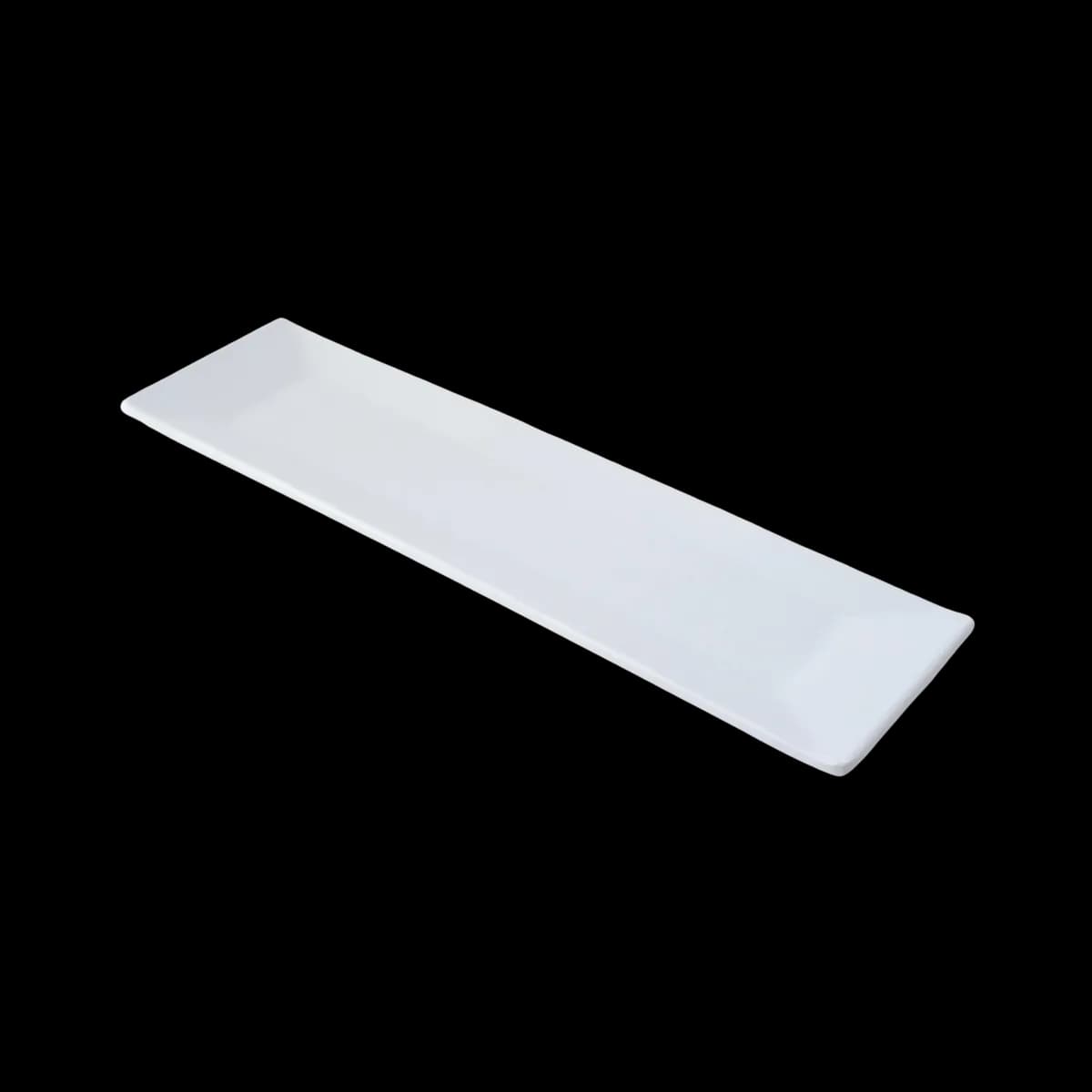 Bandeja rectangular 28X19 CM de melamina blanca, melamina lujo, se vende en caja de 36