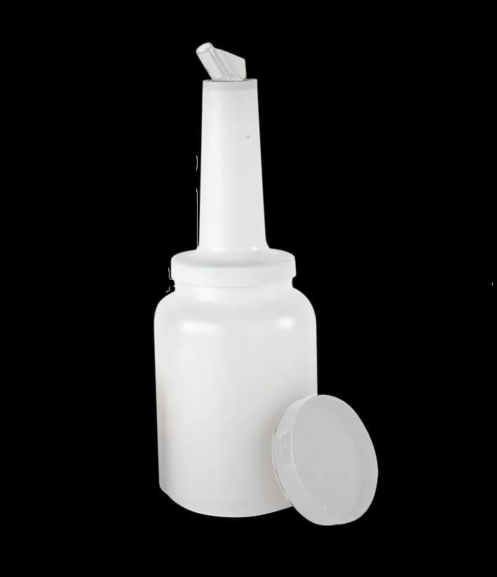 Bote para mezcla 1 litro tapa color blanco, bote mezcla, se vende en caja de 15