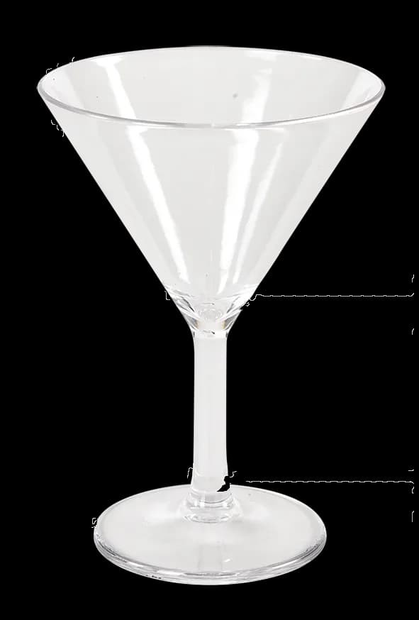 Copa martini policarbonato, pc linea bar, se vende en caja de 30