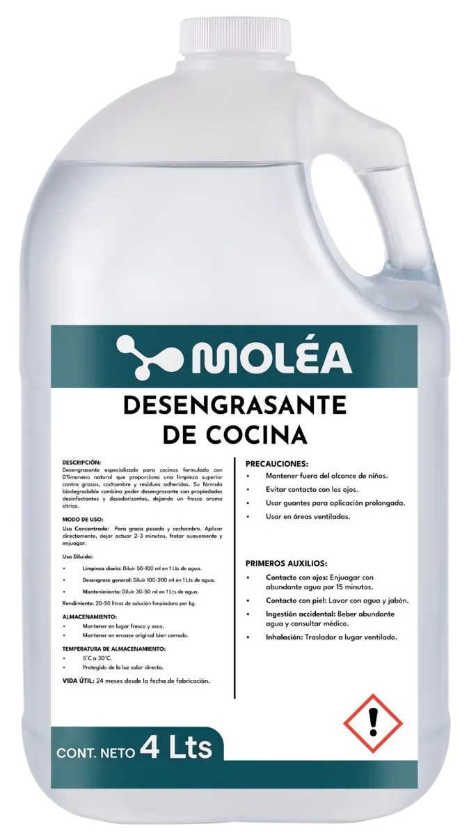 Desengrasante universal (biodegradabe), quimicos limpieza, se vende en caja de 3