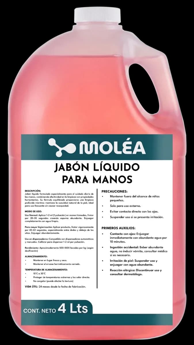 Jabón para manos, quimicos limpieza, se vende en caja de 3