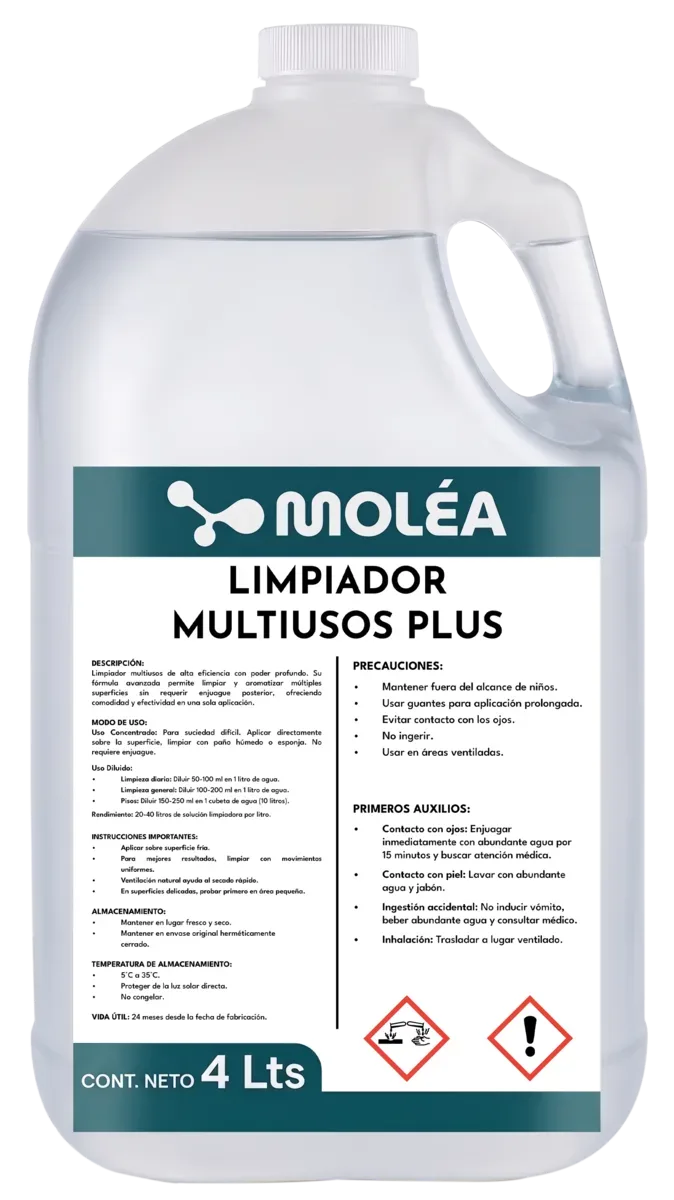 Limpiador multiusos biodegradable, quimicos limpieza, se vende en caja de 3