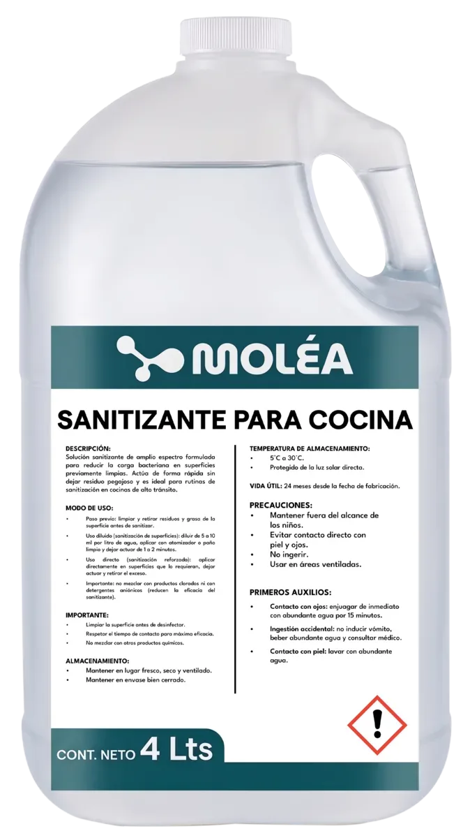 Sanizante cocina, quimicos limpieza, se vende en caja de 3