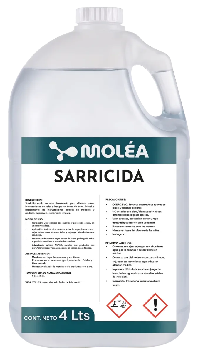Sarricida, quimicos limpieza, se vende en caja de 3